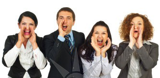 business-people-group-shouting