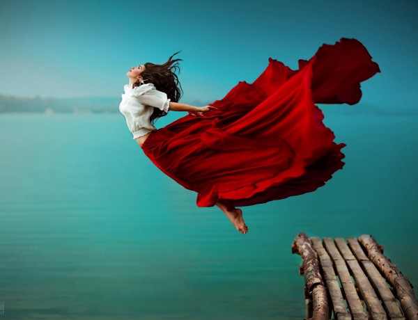 flying woman
