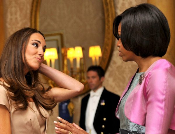 Mandatory Credit: Photo by REX/Shutterstock (1328522f)
Catherine Duchess of Cambridge and First Lady Michelle Obama at Buckingham Palace
US President Barack Obama State Visit to London, Britain - 24 May 2011