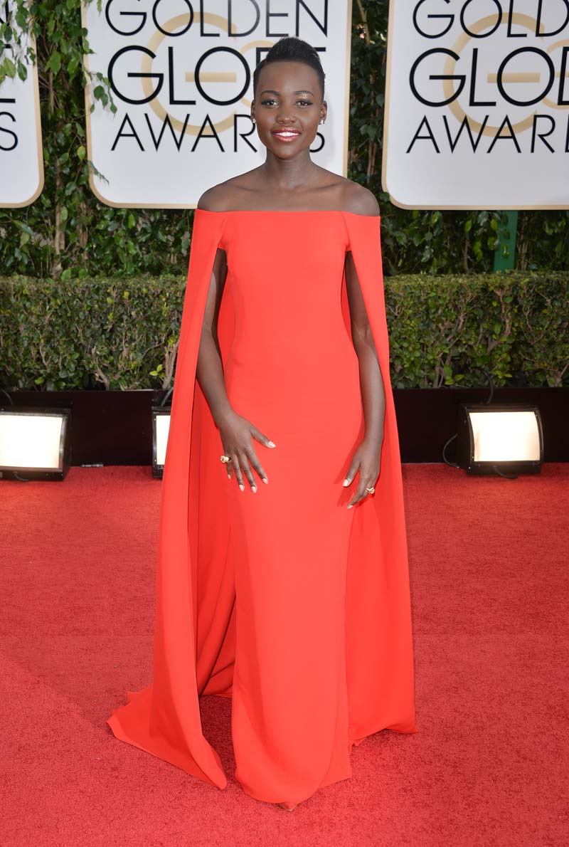 BEVERLY HILLS, CA - JANUARY 12: Actress Lupita Nyong'o attends the 71st Annual Golden Globe Awards held at The Beverly Hilton Hotel on January 12, 2014 in Beverly Hills, California. (Photo by George Pimentel/WireImage)