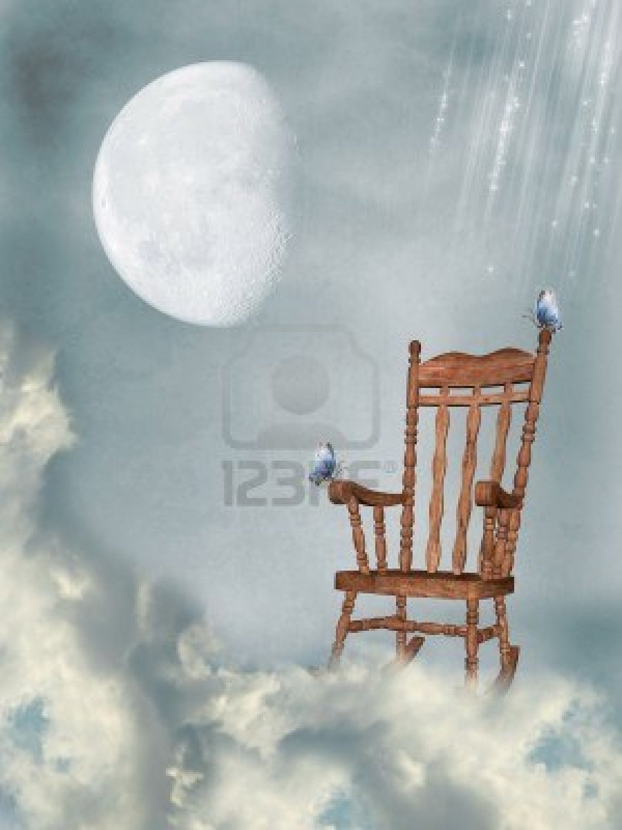 10914844-rocking-chair-in-the-sky-with-butterflies-and-moon-225x300