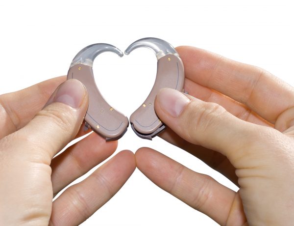 Showing a heart from hearing aids